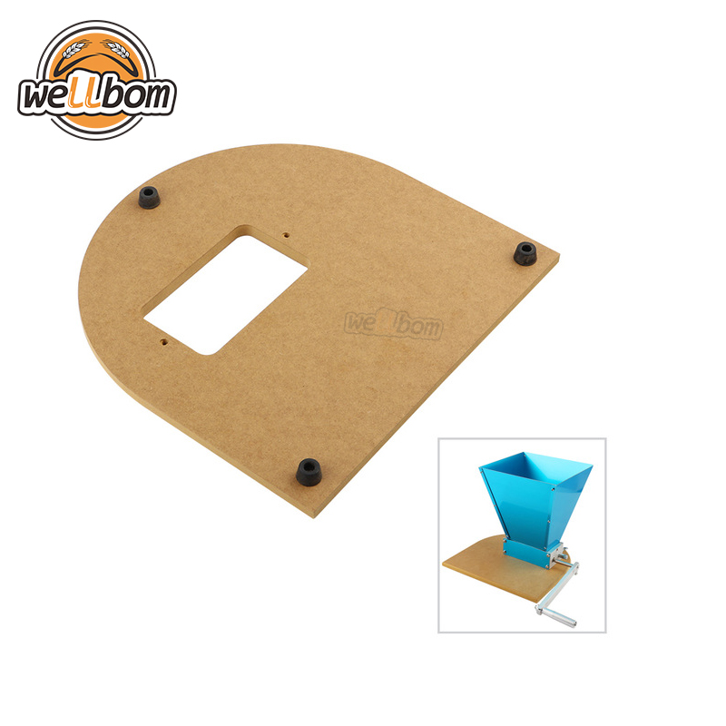 Wooden Mounting Board for Stainless 2-roller Homebrew Barley Grinder Crusher Malt Grain Mill with 2Pcs M6 Screws Top quality